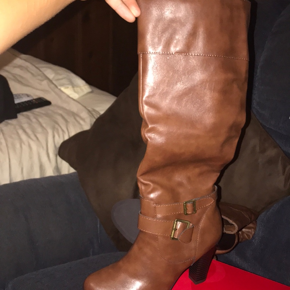 style&co brown heels